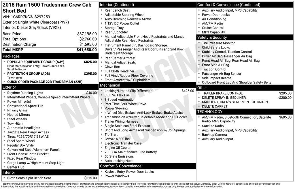 ram ram 1500 pickup 2018 1C6RR7KG3JS297259 image ram ram 1500 pickup 2018 1C6RR7KG3JS297259 image